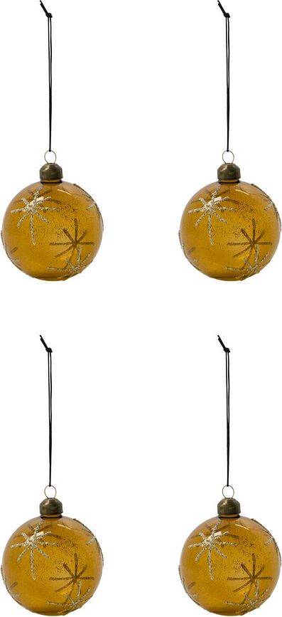 Bolas de Navidad Star, burdeos, 4 unidades