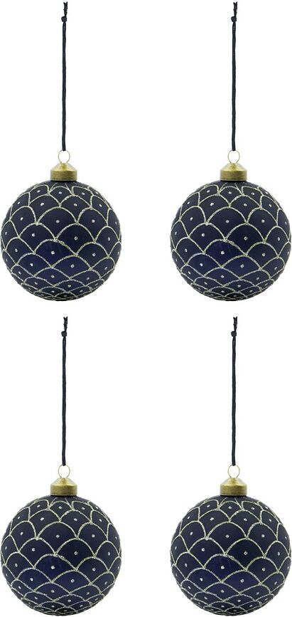 Bolas Epoca, violetas, 4 unidades