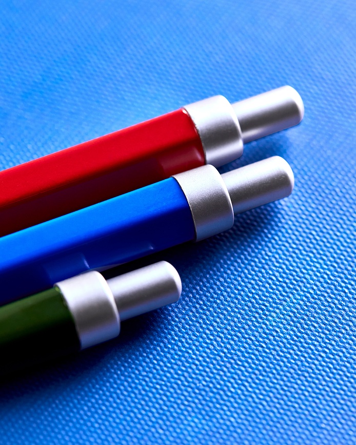 Bolígrafos Click, de colores surtidos, Pack de 3 unidades