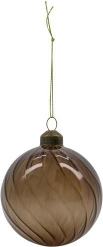 Bombka Fluted 8 cm bursztynowa