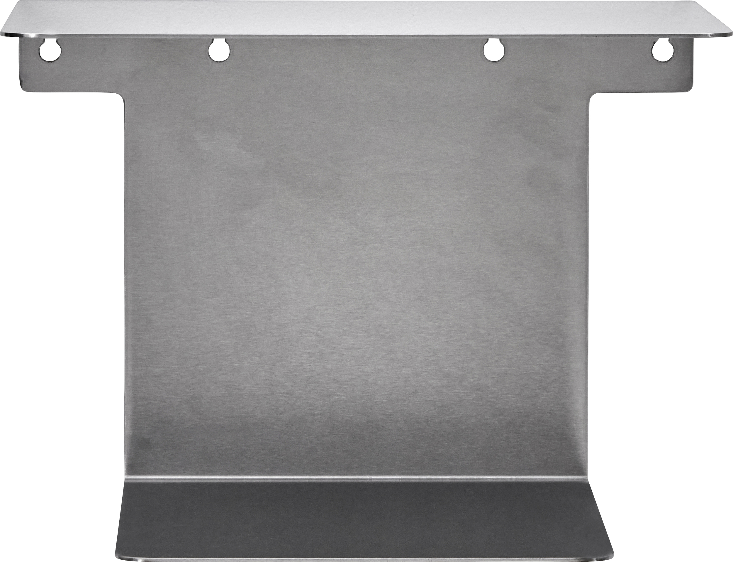 Book Wandregal, gebürstetes Silber