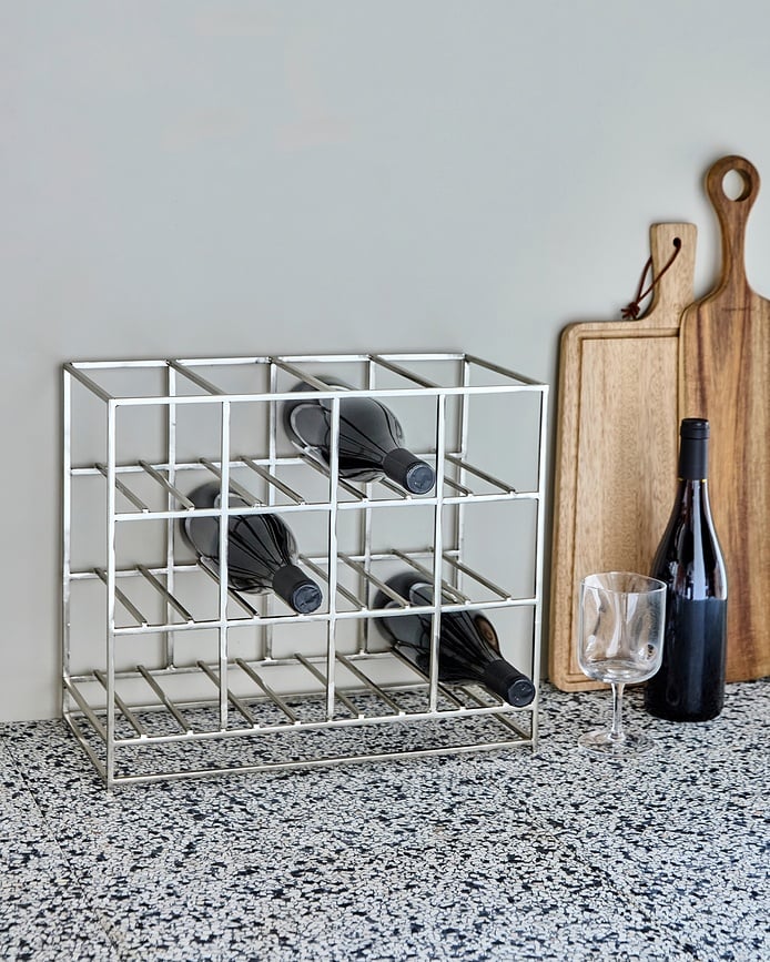 Botellero House Doctor, 35 x 41 cm, plateado