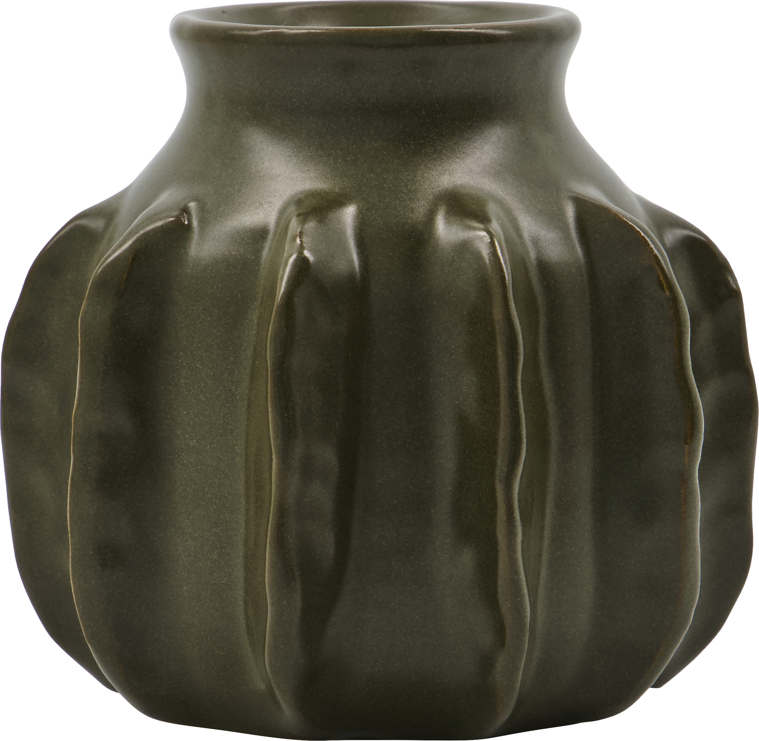 Cactus Vase 10 cm, dunkelgrün