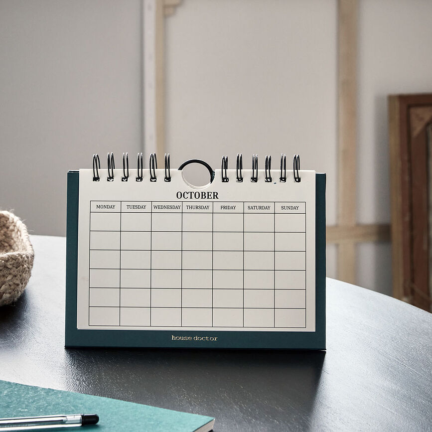 Calendario de escritorio View, verde