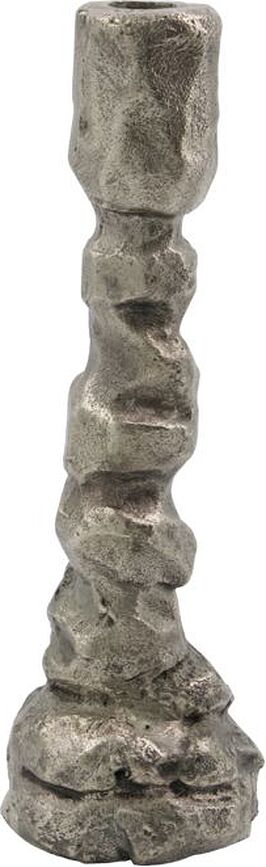 Candelabro clásico Raku, plateado