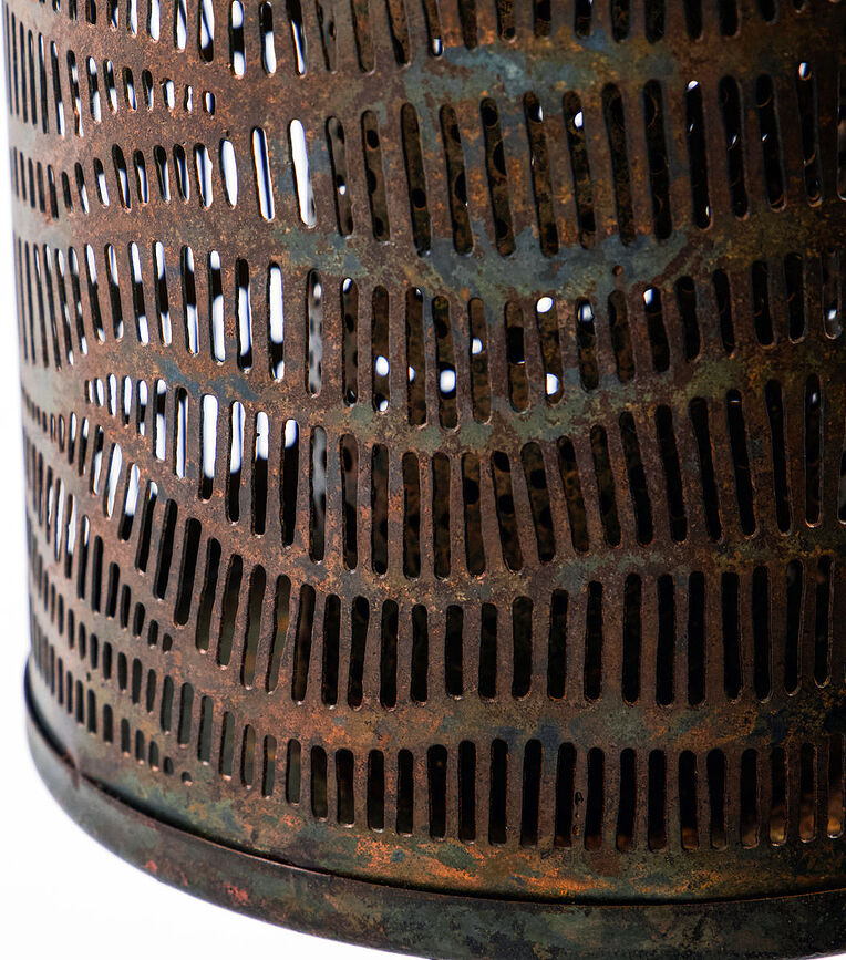 Candelabro Erna, de bronce antiguo, para vela clásica