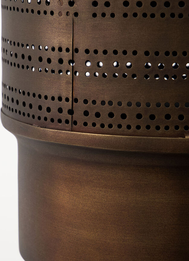 Candelabro Mesu, 34,5 cm, bronce antiguo, para vela clásica