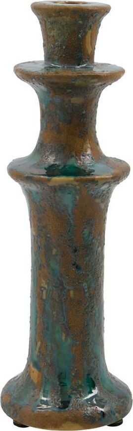 Candelabro para vela clásica Raag, 26 cm, verde