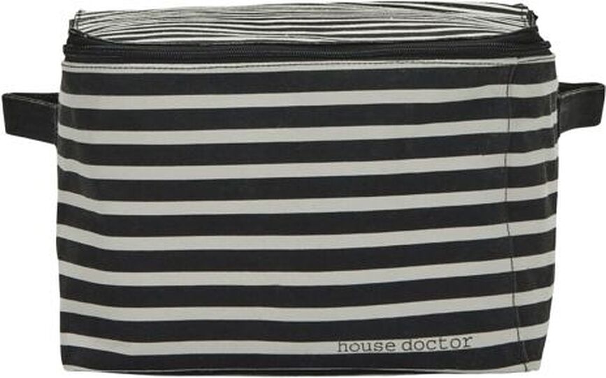 Canva Panier de Rangement, à rayures noir et blanc, 27 x 35 cm