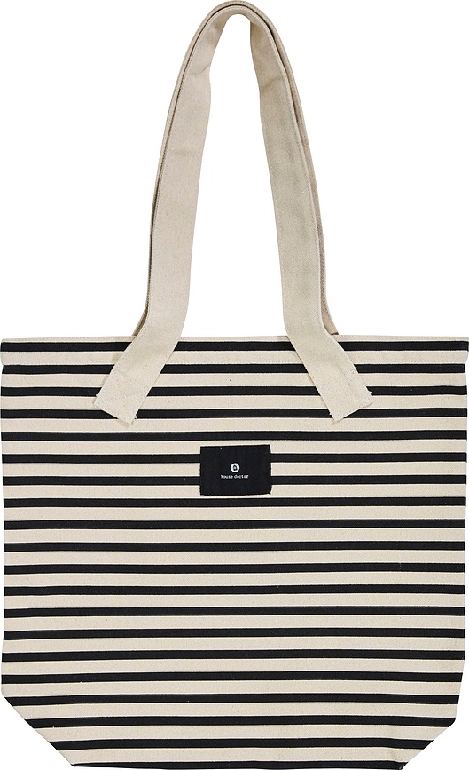 Canva Sac de Courses, blanc et noir