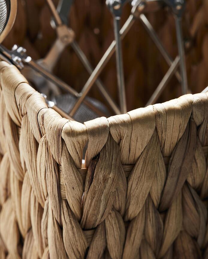Cesta de almacenamiento Store Natural, 12 x 40 cm, con compartimentos