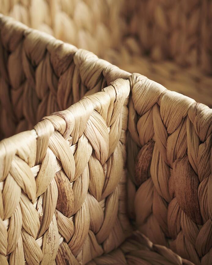 Cesta de almacenamiento Store Natural, 12 x 40 cm, con compartimentos