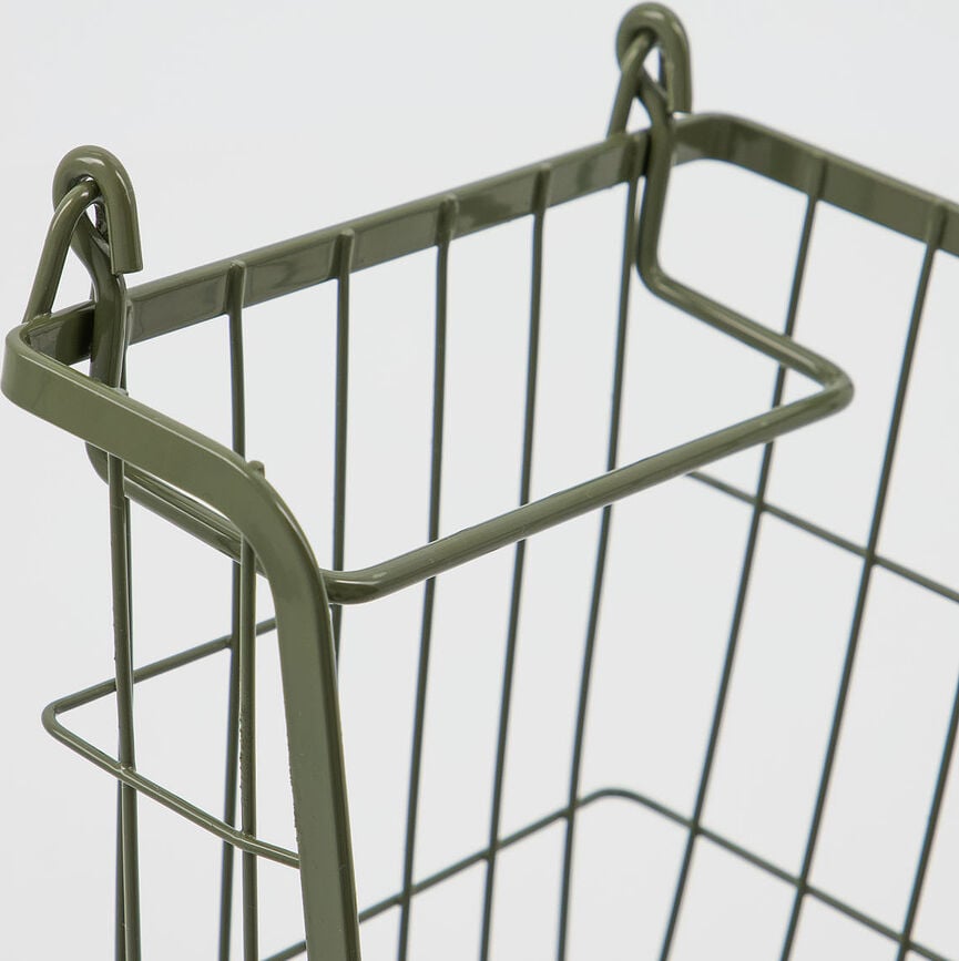 Cesto Taw, 23,5 cm, verde, con asas