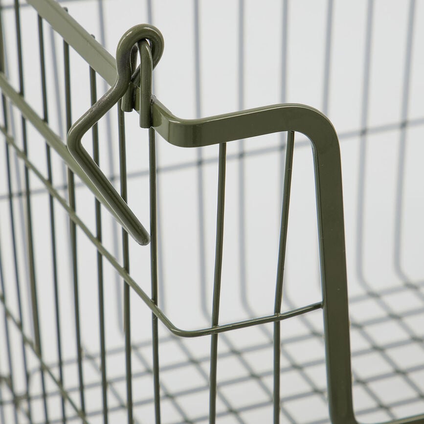 Cesto Taw, 23,5 cm, verde, con asas