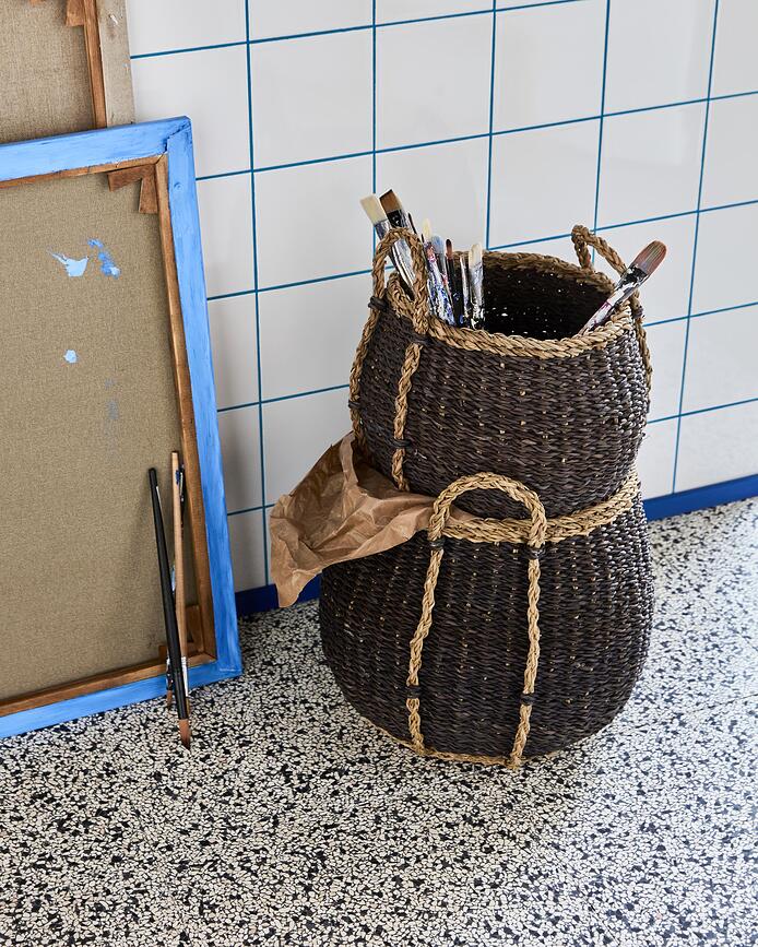 Cestas de almacenaje Rangi, marrones, Pack de 2