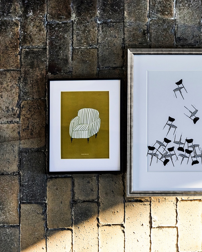 Chair Πίνακας, με κορνίζα, 30 x 40 cm