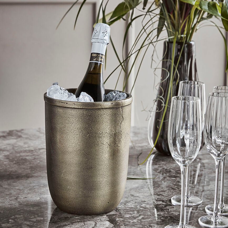 Champtub Posuda za hlađenje vina antikni mjed