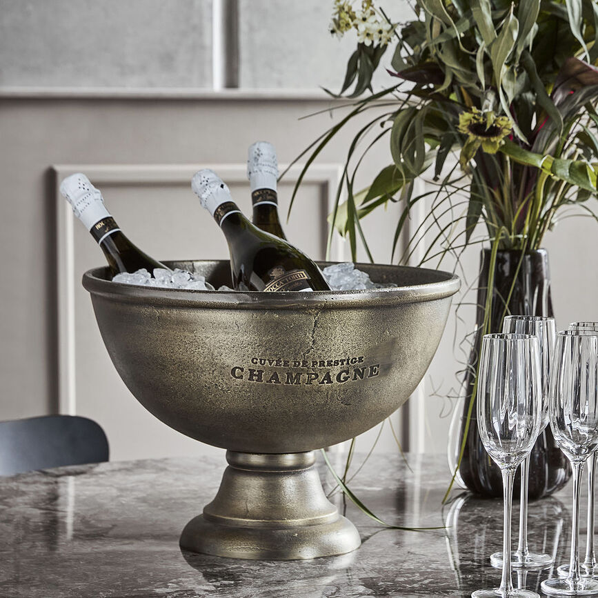 Champtub Seau à Champagne, laiton antique