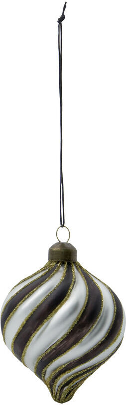 Chan Christbaumschmuck schwarz-weiß 4 St.