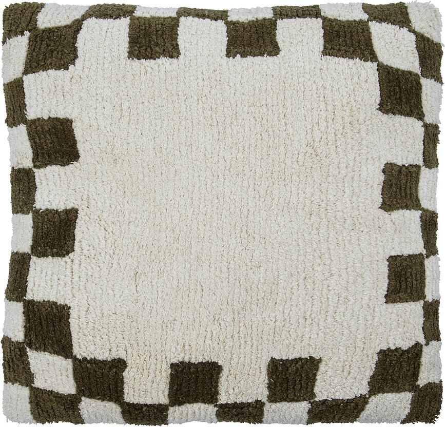 Chess Housse de Coussin décorative, 50 x 50 cm, verte