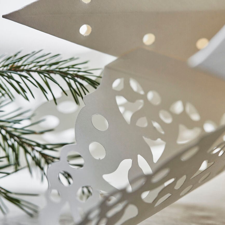 Clip Zvijezda božićna 60 cm bijela