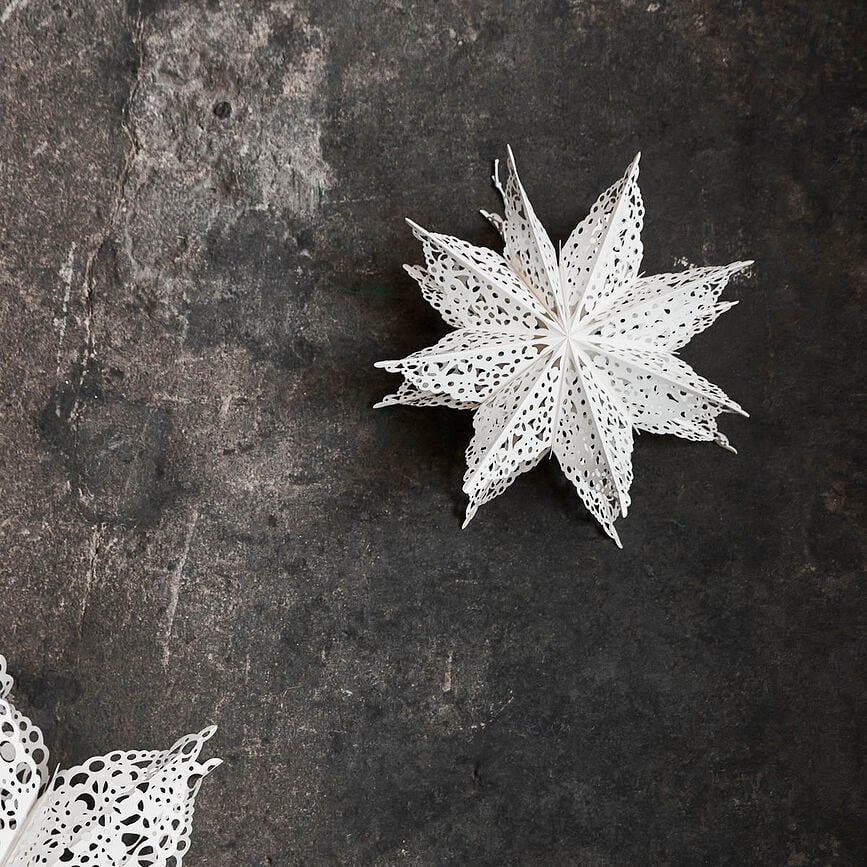 Clip Zvijezda božićna 60 cm bijela