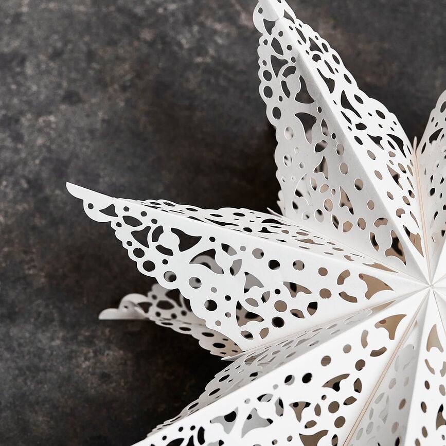 Clip Zvijezda božićna 60 cm bijela