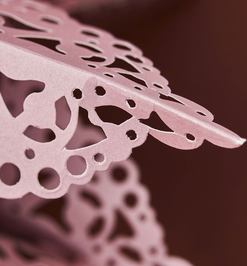 Clip Étoile de Noël, 40 cm, rose poudré