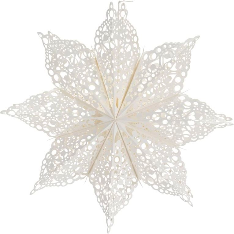 Clip Weihnachtsdekoration 60 cm Stern weiß