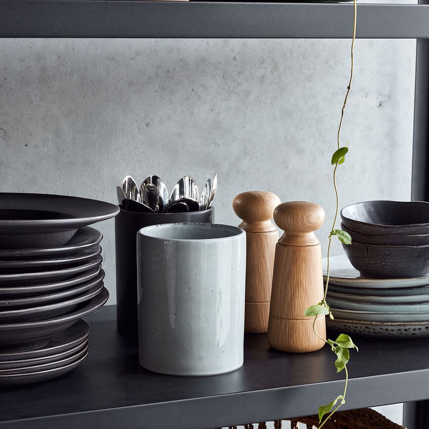 Caja de almacenaje Rustic, azul grisáceo