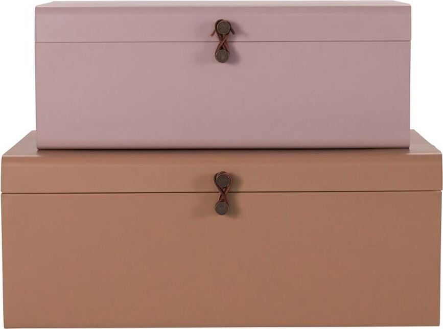 Contenedores de almacenamiento de metal, 2 unidades