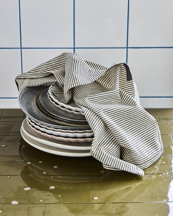 Cook Torchons de Cuisine, gris foncé, Lot de 3