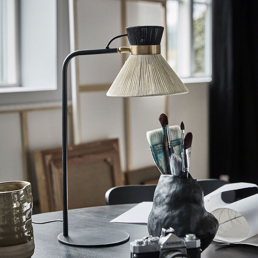 Cord Lampe de table, noire