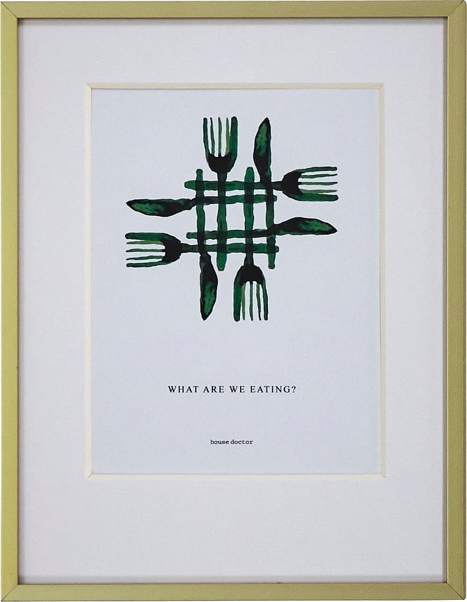 Cuadro enmarcado Dinner, 23 x 30 cm