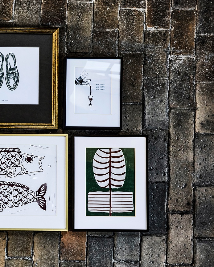 Cuadro enmarcado Flow, 30 x 40 cm