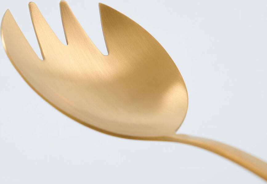 Cucharas para Ensalada Golden, acabado dorado, 2 unidades