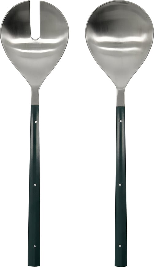 Cucharas para Ensalada HDLata, verde oscuro, 2 unidades