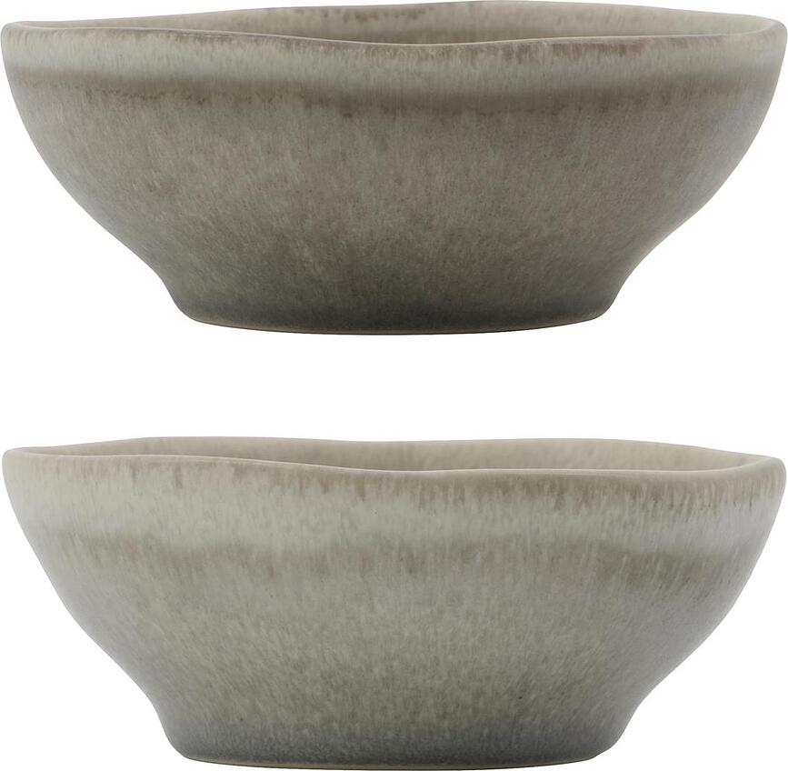 Cuencos More, 10 cm, grises, 2 unidades