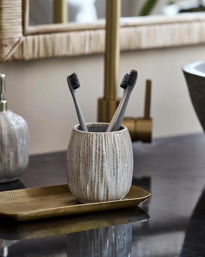 Deco Porte-Brosse à Dents, blanc cassé