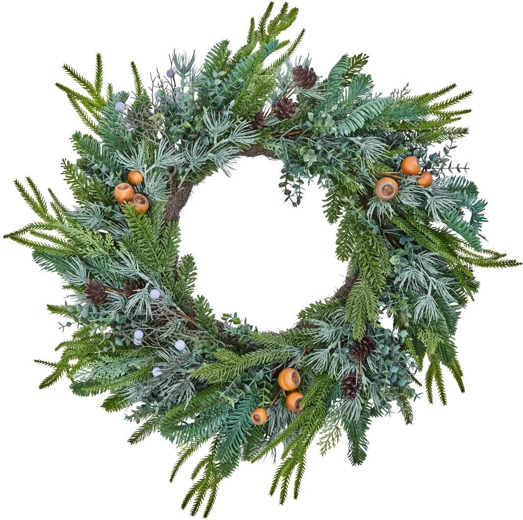Deco Weihnachtsdekoration Kranz 68 cm, grün