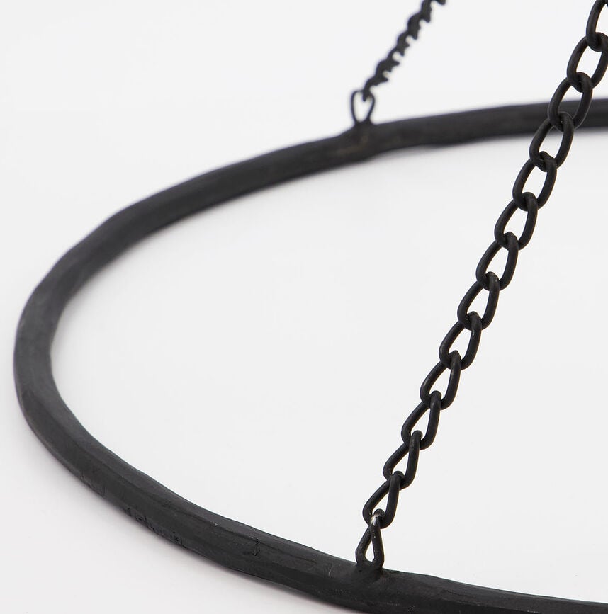 Decoración colgante sencilla Nicky, 150 cm, negra