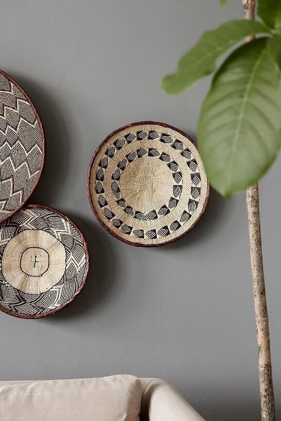 Decoración de Pared de hoja de palma Tonga, 30 cm, 1 unidad