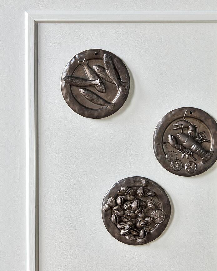 Decoración de pared Plate, Set de 3 piezas