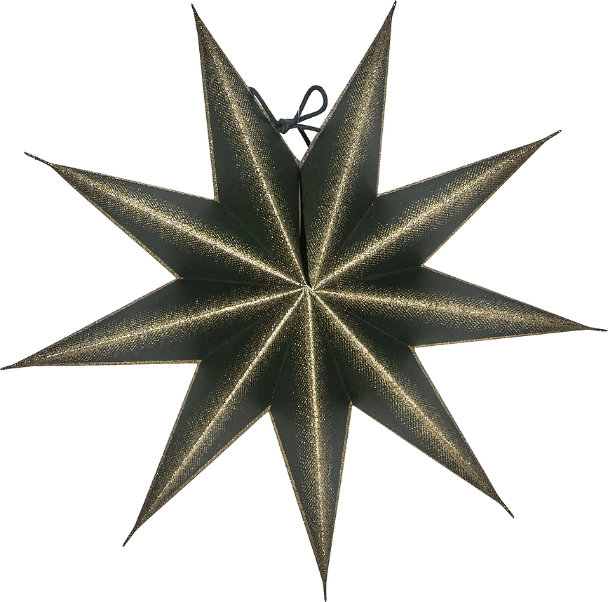 Decoración Navideña Estrella HD9 Point, 20 cm, verde oscuro