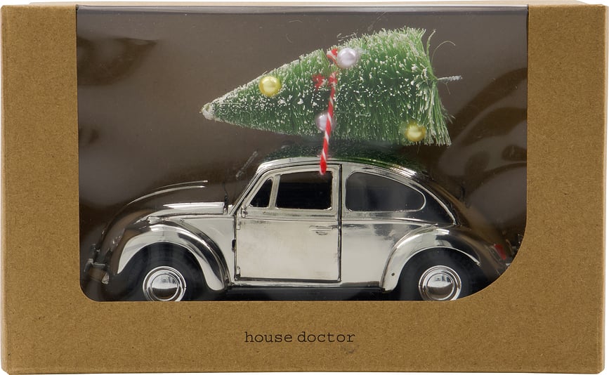 Decoración navideña HDXmas Coche, plateada