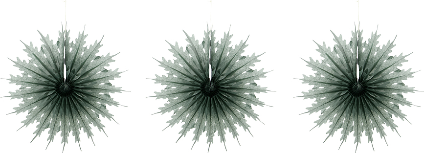 Decoraciones navideñas HDFold, pequeñas, verdes, 3 unidades