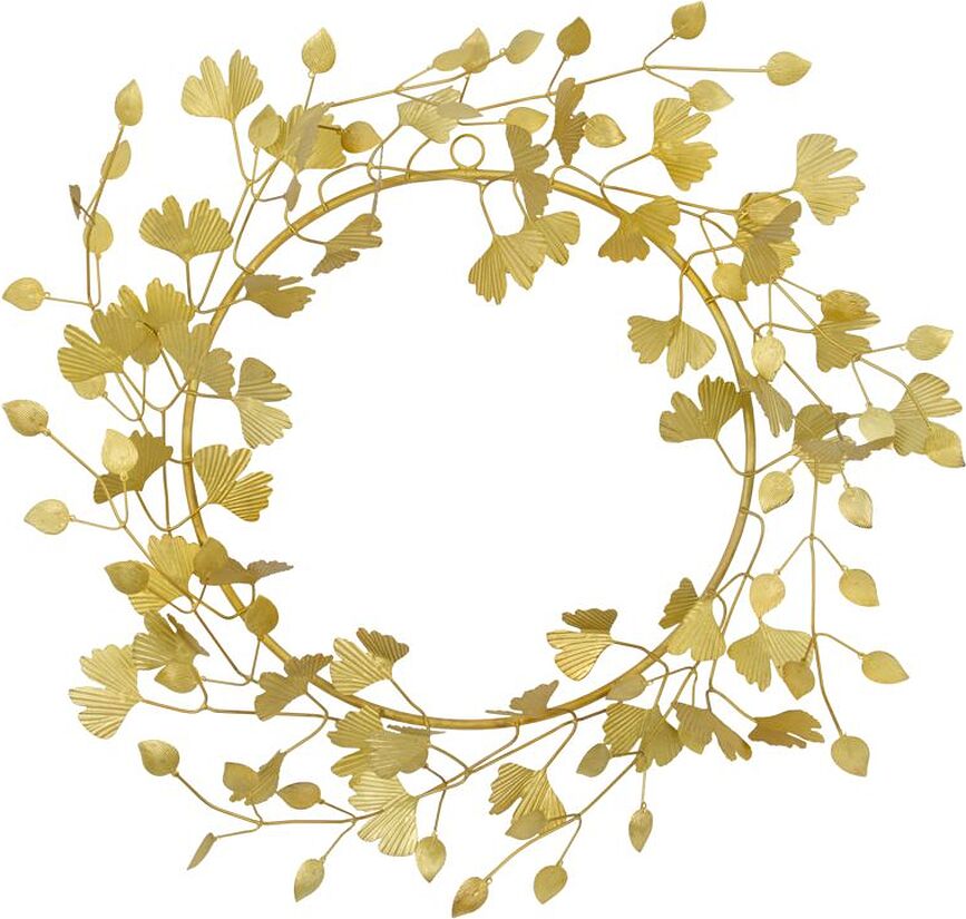 Decorazione natalizia Twigs corona di fiori 41 cm color ottone