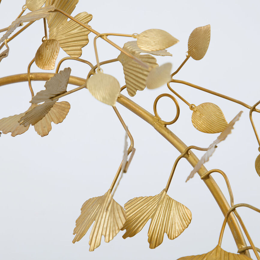 Decorazione natalizia Twigs corona di fiori 41 cm color ottone