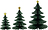 Декорації святкові HDTree зелені, 3 шт.