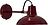 Desk Applique Murale 18 cm, rouge